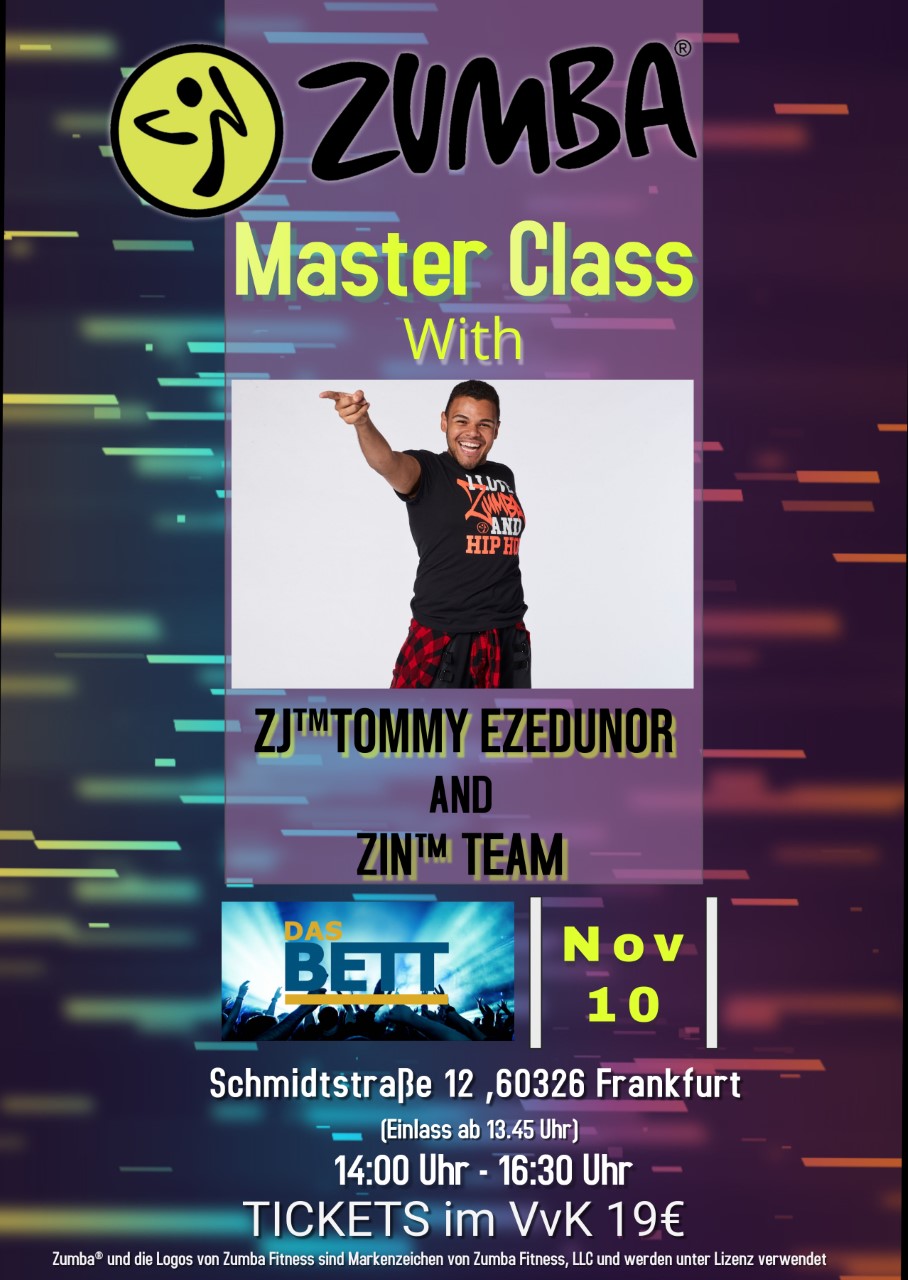 ZUMBA MASTER CLASS WITH TOMMY EZEDUNOR